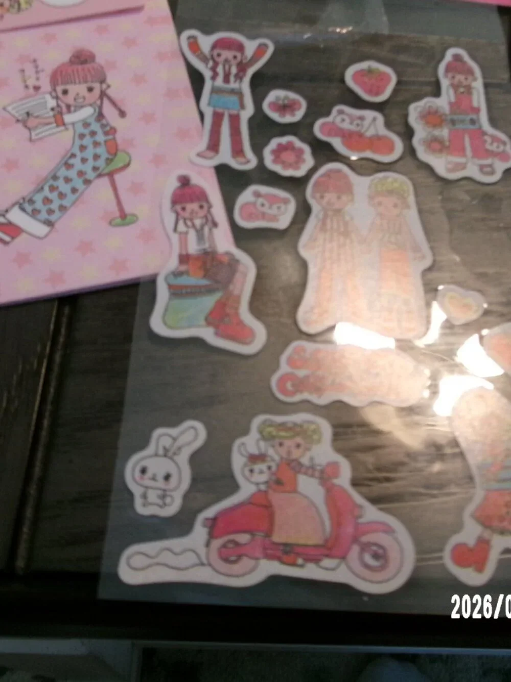 San-X Super Cutie Girls Rush stationery set from Japan New Quantity in listing